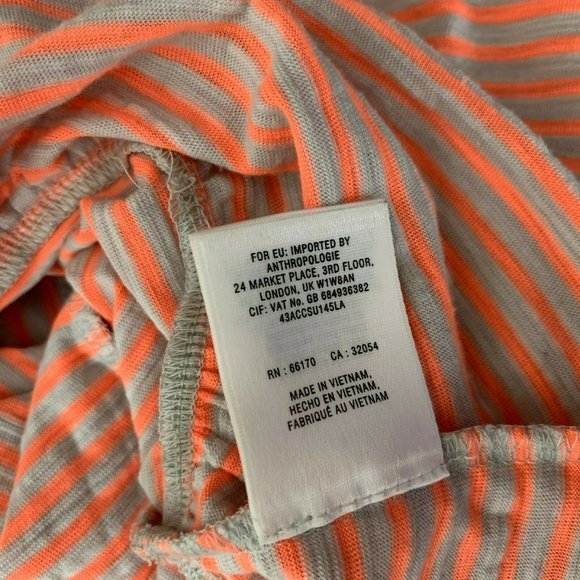Anthropologie Striped Ruffle Crop‎ Top Short Sleeve - Picture 9 of 9
